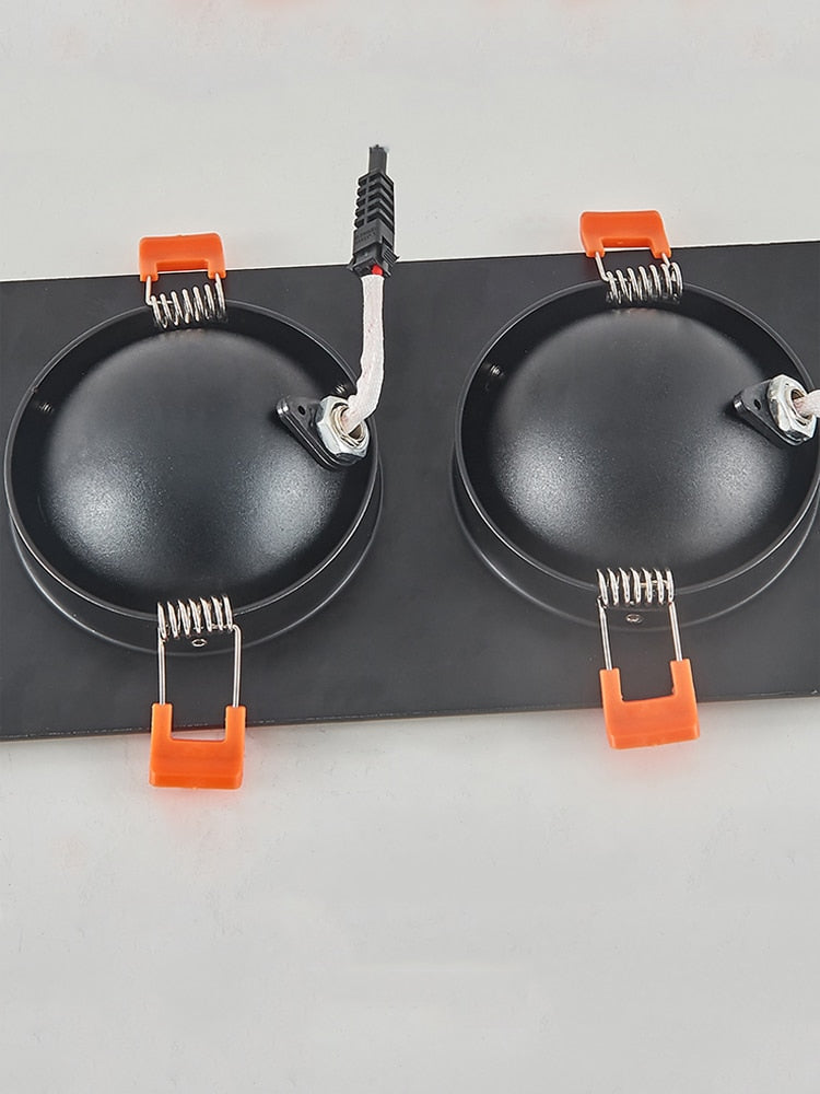 Rotatable Angle LED Recessed Downlight 5W 7W 9W 15W 85-265V LED Ceiling Spot Light 3000K/4000K/6000K Black/White Housing Light