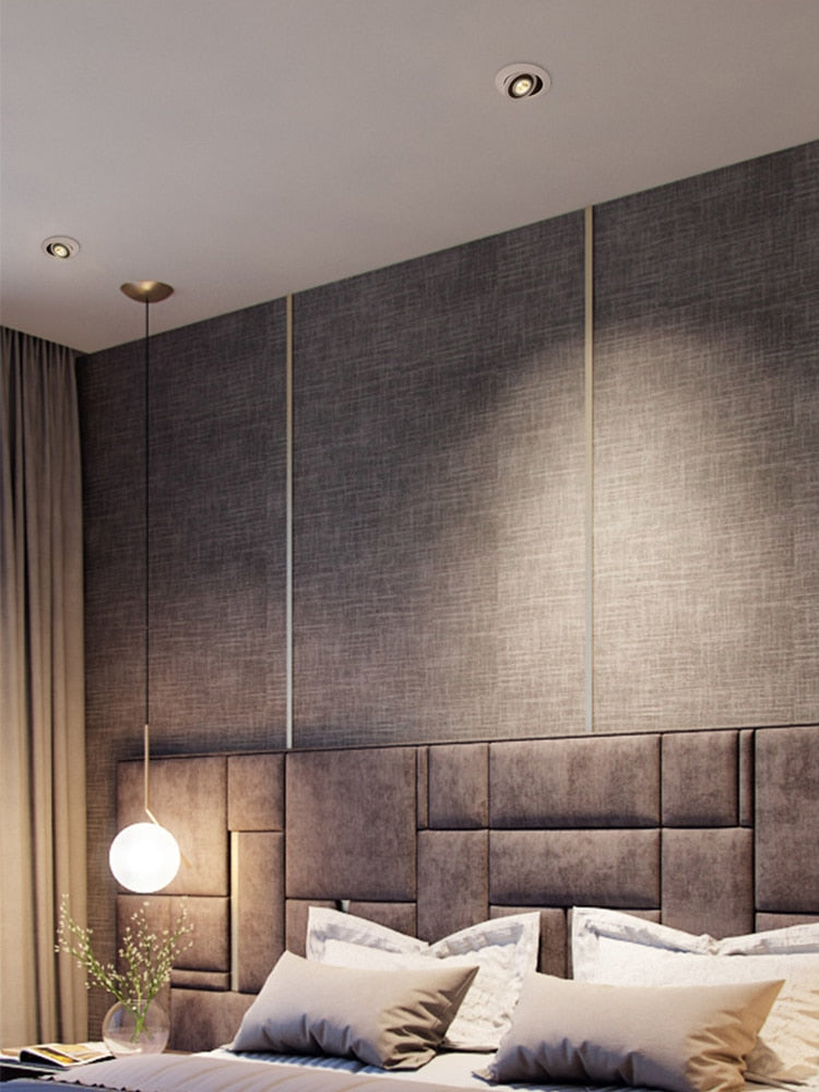 Rotatable Angle LED Recessed Downlight 5W 7W 9W 15W 85-265V LED Ceiling Spot Light 3000K/4000K/6000K Black/White Housing Light