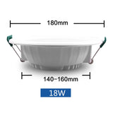 LED Downlight 5W 9W 15W 18W Round Recessed Lamp 110V 220V 230V 240V Led Light Ceiling Bedroom Kitchen Indoor LED Spot Lighting