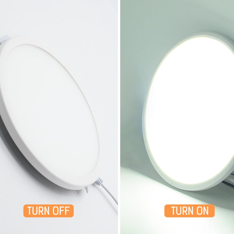 LED Panel Lights Ultra thin Recessed Downlight 6W 8W 15W 20W 220V Square Round Panel lamp Ceiling Lamp White/Warm white Patent