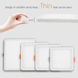 LED Panel Lights Ultra thin Recessed Downlight 6W 8W 15W 20W 220V Square Round Panel lamp Ceiling Lamp White/Warm white Patent