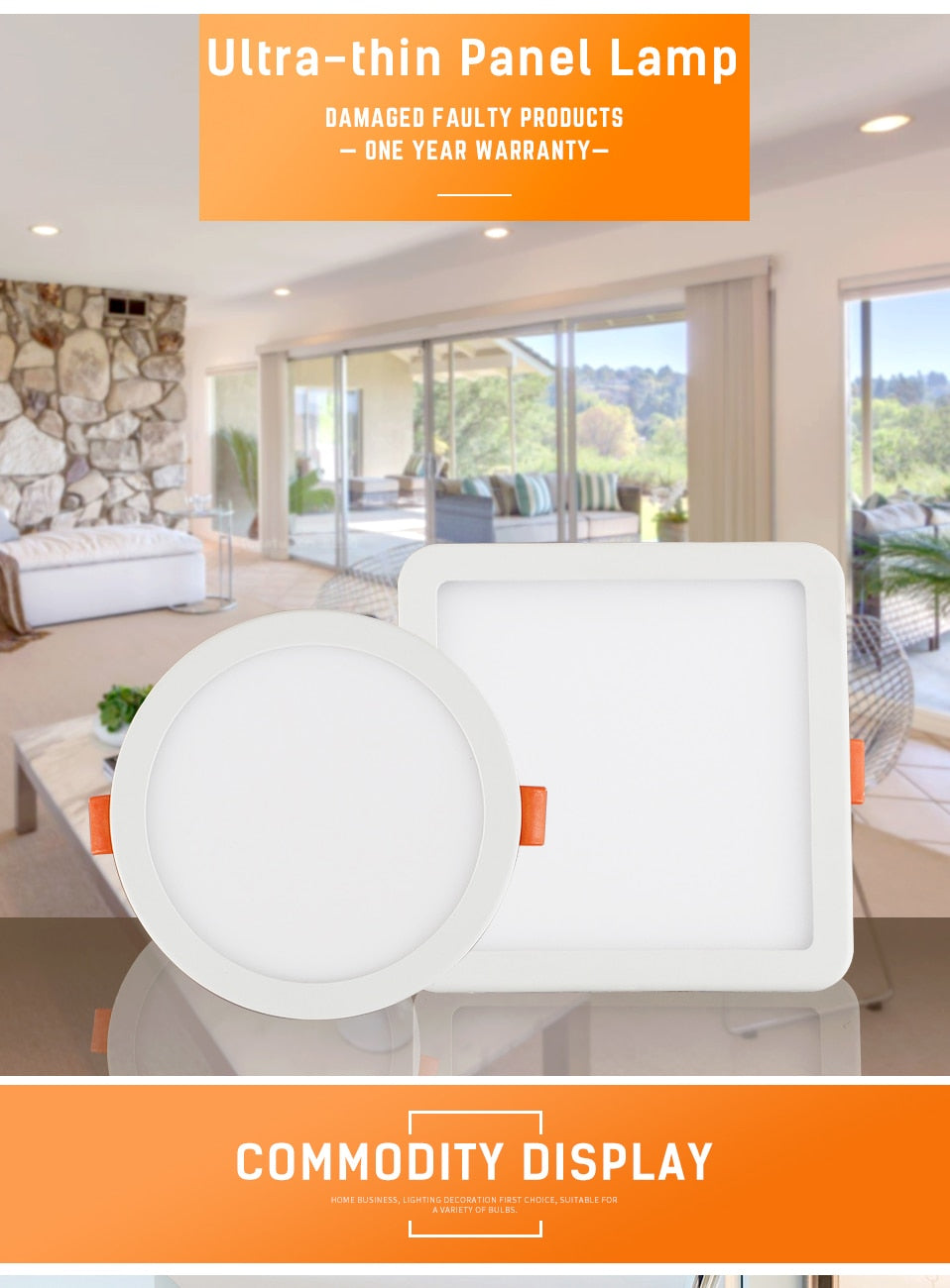 LED Panel Lights Ultra thin Recessed Downlight 6W 8W 15W 20W 220V Square Round Panel lamp Ceiling Lamp White/Warm white Patent