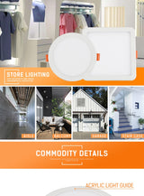 LED Panel Lights Ultra thin Recessed Downlight 6W 8W 15W 20W 220V Square Round Panel lamp Ceiling Lamp White/Warm white Patent