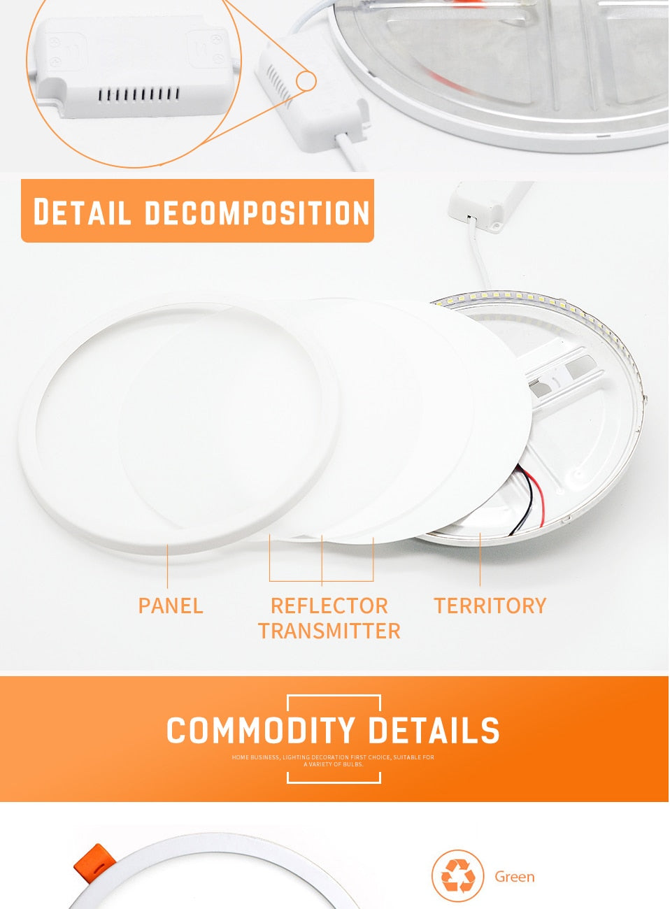 LED Panel Lights Ultra thin Recessed Downlight 6W 8W 15W 20W 220V Square Round Panel lamp Ceiling Lamp White/Warm white Patent