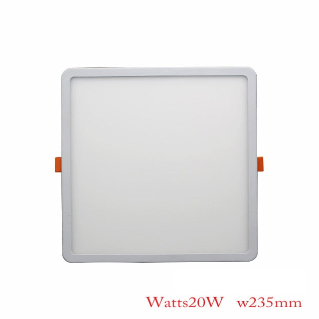 LED Panel Lights Ultra thin Recessed Downlight 6W 8W 15W 20W 220V Square Round Panel lamp Ceiling Lamp White/Warm white Patent