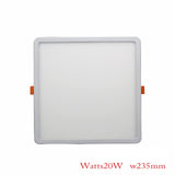 LED Panel Lights Ultra thin Recessed Downlight 6W 8W 15W 20W 220V Square Round Panel lamp Ceiling Lamp White/Warm white Patent