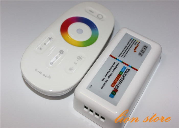 DC12-24A 18A RGB led controller 2.4G touch screen RF remote control for led strip/bulb/downlight,1set/lot for 5050 RGB STRIPS