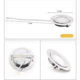 Spot Stainless steel IP65 waterproof Built-in LED ultra-thin embedded spotlight 110V-220V bathroom mirror front light downlight