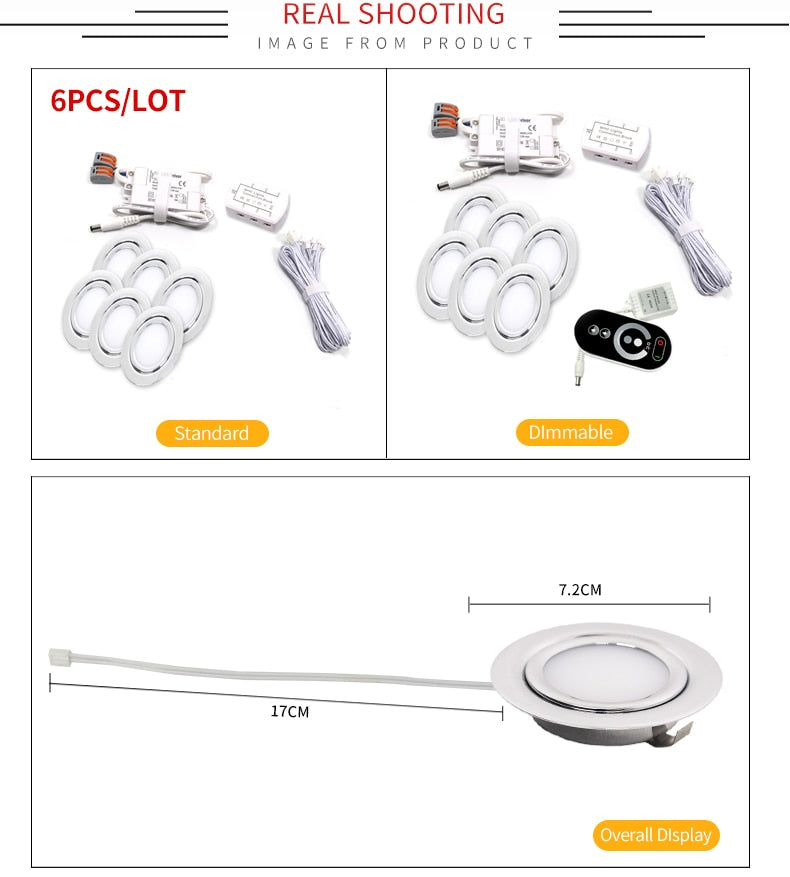 Spot Stainless steel IP65 waterproof Built-in LED ultra-thin embedded spotlight 110V-220V bathroom mirror front light downlight