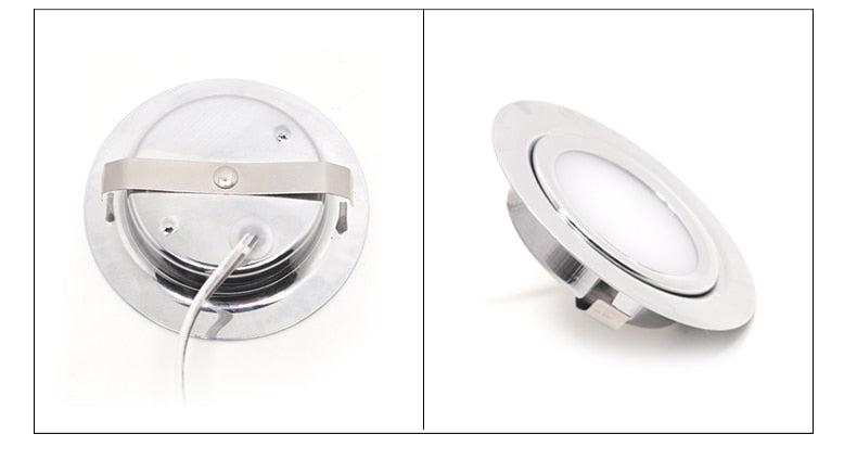 Spot Stainless steel IP65 waterproof Built-in LED ultra-thin embedded spotlight 110V-220V bathroom mirror front light downlight