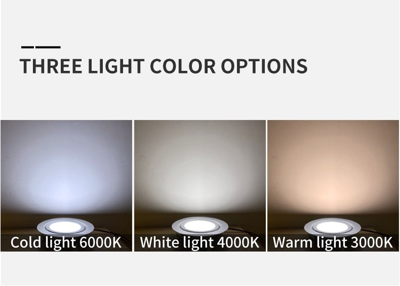 Spot Stainless steel IP65 waterproof Built-in LED ultra-thin embedded spotlight 110V-220V bathroom mirror front light downlight