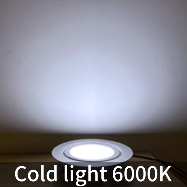 Spot Stainless steel IP65 waterproof Built-in LED ultra-thin embedded spotlight 110V-220V bathroom mirror front light downlight