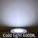 Spot Stainless steel IP65 waterproof Built-in LED ultra-thin embedded spotlight 110V-220V bathroom mirror front light downlight