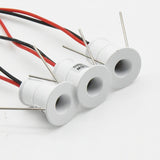 White Black 1W IP65 12V Mini LED Spotlight Stage Wedding Kitchen Cabinet Ceiling Spot Bulbs Light Stair Recessed Bulb Downlight