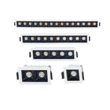 High Brightness Recessed Strip LED Ceiling Lights Dimmable COB LED Downlights AC85~265V LED Strip lamp Indoor Lighting