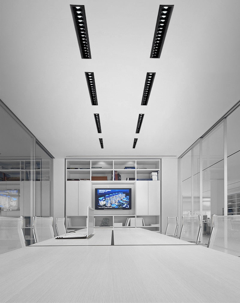 High Brightness Recessed Strip LED Ceiling Lights Dimmable COB LED Downlights AC85~265V LED Strip lamp Indoor Lighting