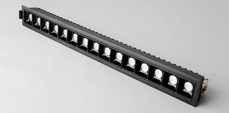 High Brightness Recessed Strip LED Ceiling Lights Dimmable COB LED Downlights AC85~265V LED Strip lamp Indoor Lighting