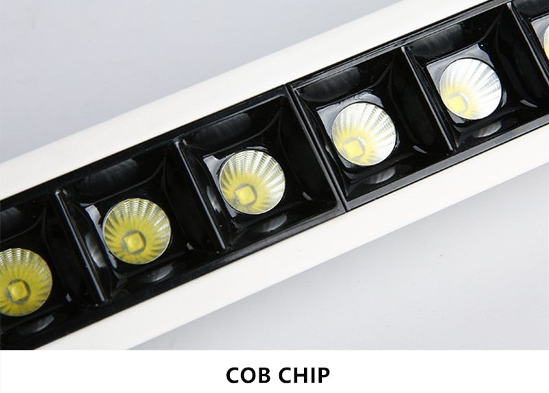 High Brightness Recessed Strip LED Ceiling Lights Dimmable COB LED Downlights AC85~265V LED Strip lamp Indoor Lighting