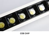 High Brightness Recessed Strip LED Ceiling Lights Dimmable COB LED Downlights AC85~265V LED Strip lamp Indoor Lighting