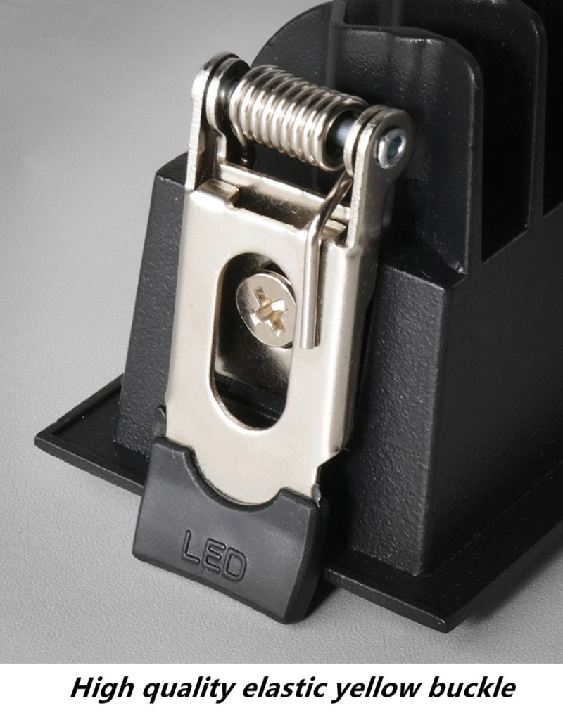 High Brightness Recessed Strip LED Ceiling Lights Dimmable COB LED Downlights AC85~265V LED Strip lamp Indoor Lighting