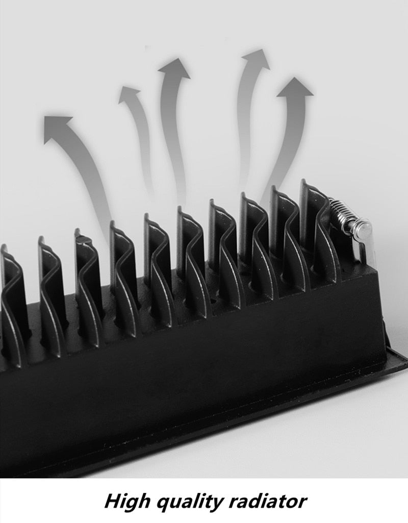 High Brightness Recessed Strip LED Ceiling Lights Dimmable COB LED Downlights AC85~265V LED Strip lamp Indoor Lighting