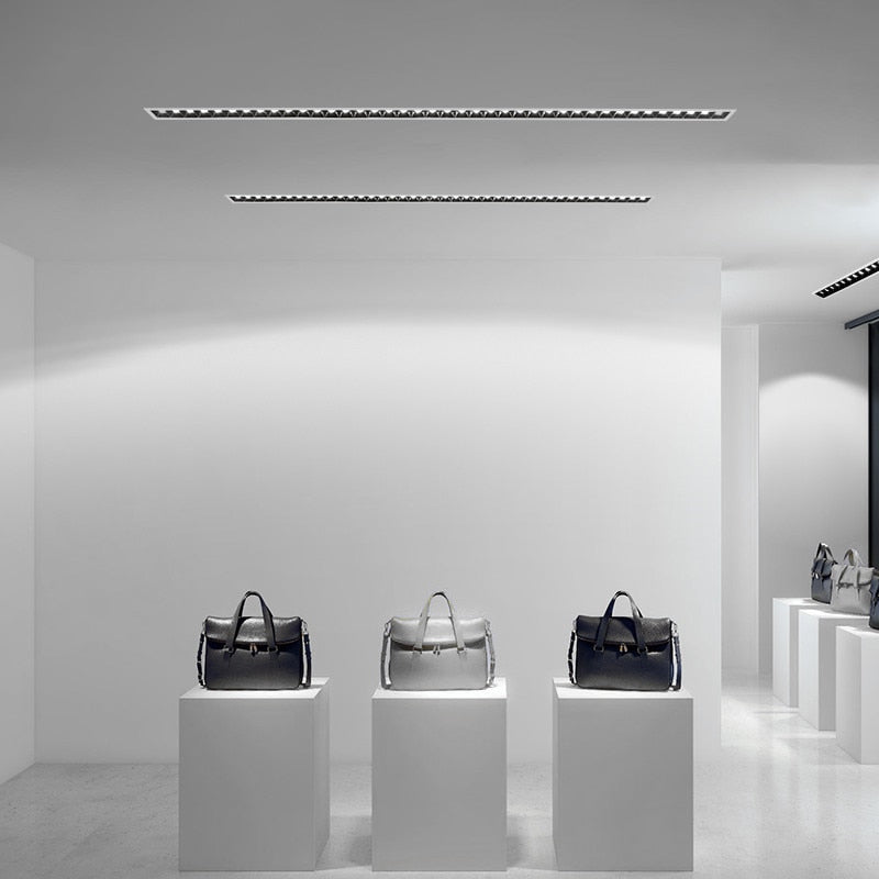 High Brightness Recessed Strip LED Ceiling Lights Dimmable COB LED Downlights AC85~265V LED Strip lamp Indoor Lighting