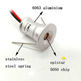 New 1W LED Recessed Cabinet Mini Spotlight Led Downlight Jewelry Cabinet Lamp DC12V LED Ceiling Star Light
