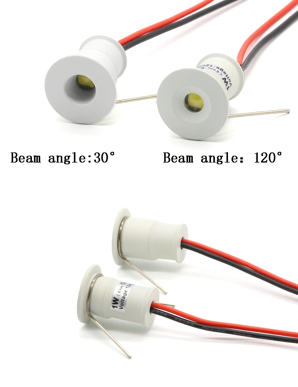 New 1W LED Recessed Cabinet Mini Spotlight Led Downlight Jewelry Cabinet Lamp DC12V LED Ceiling Star Light