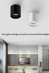 Dimmable Cylinder LED Downlights 6W 10W 12W 15W 22W COB Ceiling Spot Lights AC85~265V Backg Round Lamps Lndoor Lighting