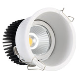 Dimmable Narrow border Embedded Anti-glare Led COB Ceiling Recessed downlight 10w 12w LED wall wash light Hotel Villa Lighting