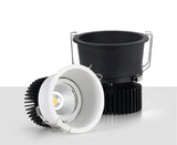 Dimmable Narrow border Embedded Anti-glare Led COB Ceiling Recessed downlight 10w 12w LED wall wash light Hotel Villa Lighting