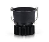 Dimmable Narrow border Embedded Anti-glare Led COB Ceiling Recessed downlight 10w 12w LED wall wash light Hotel Villa Lighting