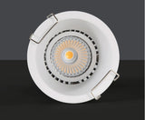 Dimmable Narrow border Embedded Anti-glare Led COB Ceiling Recessed downlight 10w 12w LED wall wash light Hotel Villa Lighting