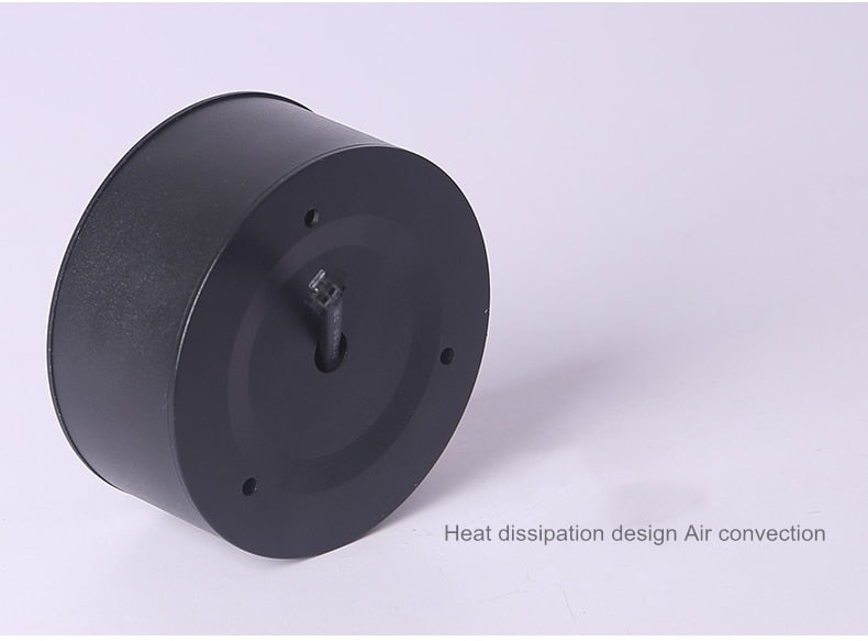 Round dimmable LED surface mounted spotlight COB free hole ceiling spotlight 7W / 12W living room surface mounted downlight spot