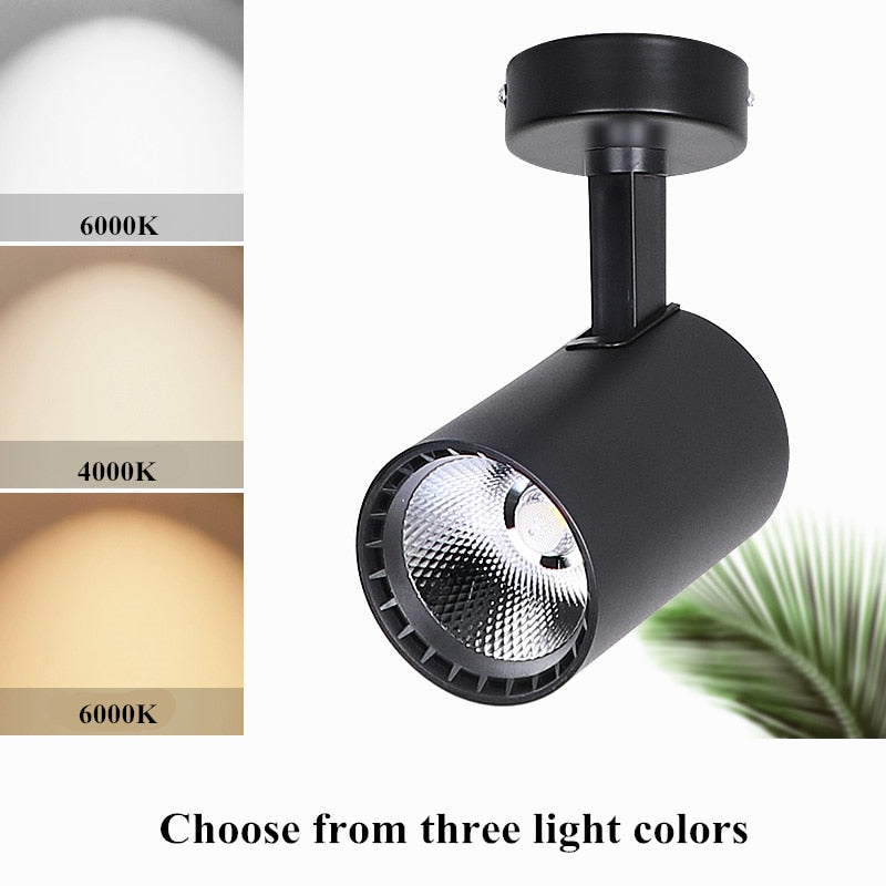 Adjustable light mounted led downlight spotlight 85V-260V 10W 15W 20W 30W living room clothing store ceiling-type free opening
