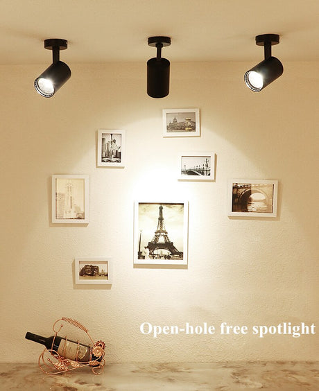 Adjustable light mounted led downlight spotlight 85V-260V 10W 15W 20W 30W living room clothing store ceiling-type free opening