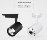 Adjustable light mounted led downlight spotlight 85V-260V 10W 15W 20W 30W living room clothing store ceiling-type free opening