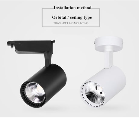 Adjustable light mounted led downlight spotlight 85V-260V 10W 15W 20W 30W living room clothing store ceiling-type free opening