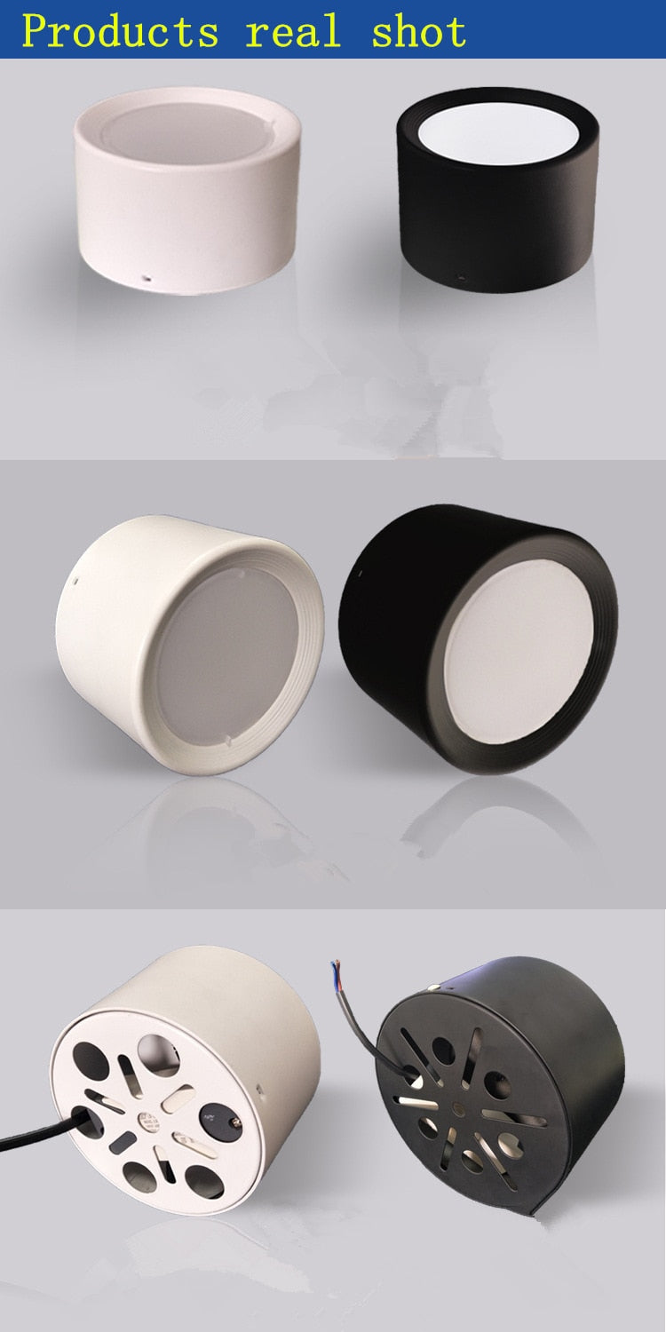 LED Ceiling Surface Mounted Downlight SMD5730 5W 7W 12W 18W AC85-265V 110V/220V lamp Led downlights Ceiling Spot light