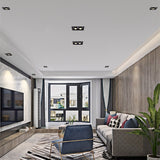 Zoom Recessed Adjustable 15-60 Degrees Dimmable 10W 15W 20W 30W LED Downlights AC90~260V COB Ceiling Lamp Spot Lights Decoration