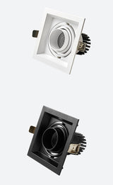 Zoom Recessed Adjustable 15-60 Degrees Dimmable 10W 15W 20W 30W LED Downlights AC90~260V COB Ceiling Lamp Spot Lights Decoration