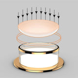 Downlight LED Recessed Light Crystal Stereoscopic Spotlight Modern Corridor Aisle Porch Bedroom Kitchen Ceiling Lamp AC110 220V