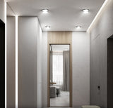 Downlight LED Recessed Light Crystal Stereoscopic Spotlight Modern Corridor Aisle Porch Bedroom Kitchen Ceiling Lamp AC110 220V