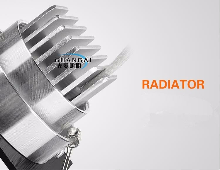 LED square COB Downlight Dimmable ac80-240V 7W 9W 12W Recessed Led ceiling lamp Spot light Bulbs Indoor Lighting