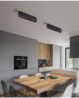 Dimmable Recessed Strip LED Ceiling Lights 10W 20W 30W 40W  LED Downlights AC85~265V LED Strip Lamp Indoor Lighting