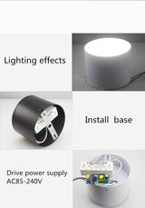 Dimmable LED Ceiling  Downlight SMD5730 5W 7W 12W 18W 22w 24w AC85-265V Lamp Indoor Lighting Spot