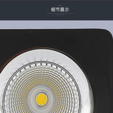 Square Dimmable COB LED Downlights 7W 9W 12W LED Ceiling Spot lights AC85~265V LED Ceiling Lamps Warm/Cold White Indoor Lighting