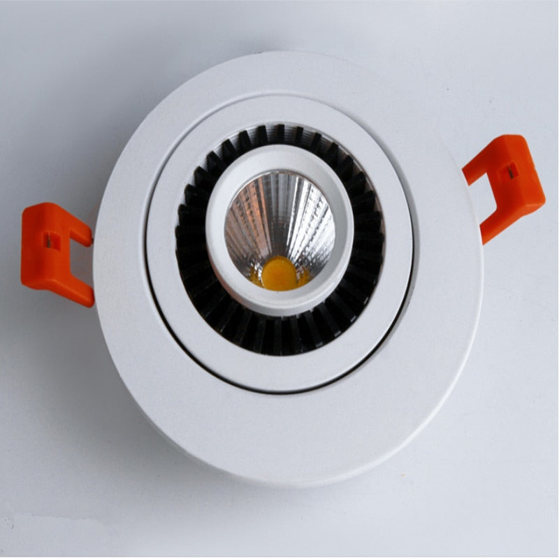 ACETIDE 360 Angle Rotatable LED COB Recessed Downlight Square 6W 9W -- 20W LED Ceiling Spot Light for Picture TV Background 220V