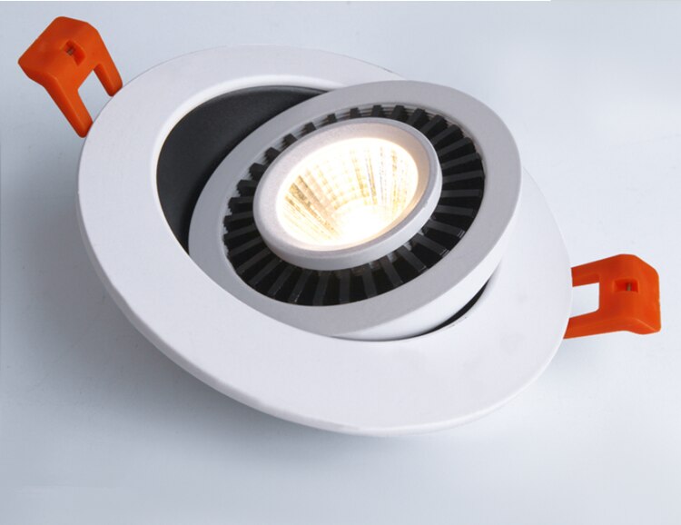 ACETIDE 360 Angle Rotatable LED COB Recessed Downlight Square 6W 9W -- 20W LED Ceiling Spot Light for Picture TV Background 220V