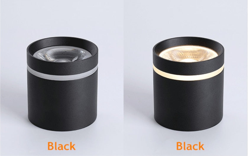 Dimmable Cylinder LED Downlights 10W 12W 15W 18W COB LED Ceiling Spot Lights AC85~265V LED Background Lamps Indoor Lighting